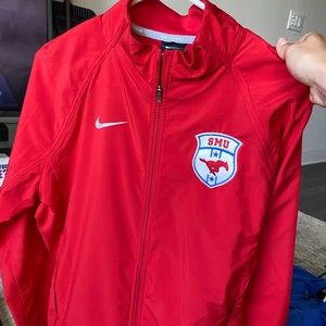 SMU Red Windbreaker Light jacket